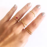 Anillo Fresia Mix Gold