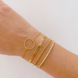 Pulsera Cyra Blanc Gold