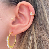 Pendientes Naisha Blanc Gold