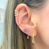 Pendientes Cili Pourpre Silver