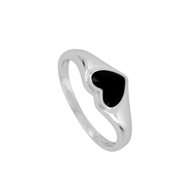 Anillo Velvet Noir Silver