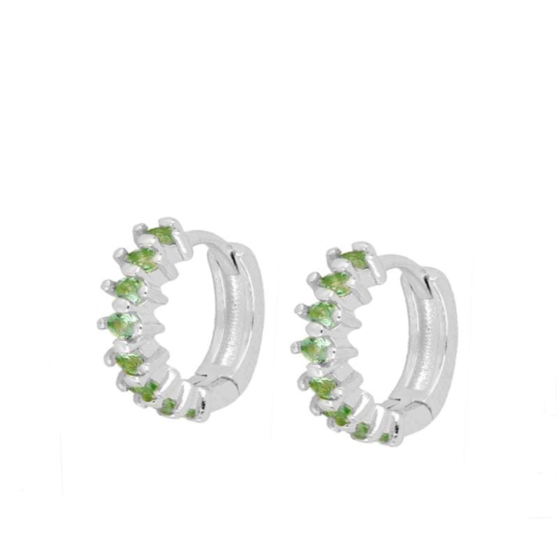Pendientes Anjali Verdant Silver