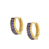 Pendientes Artha Pourpre Gold