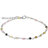 Tobillera Dieter Turmaline Silver